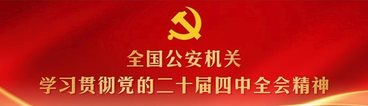 全国公安机关 学习贯彻党的二十届四中全会精神